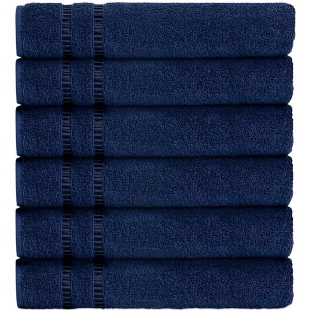 Hand Towels for Bathroom 100% Genuine Turkish Cotton 6 Pcs, 16 inch x 27 inch